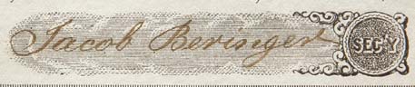«Jacob Beringer signature»